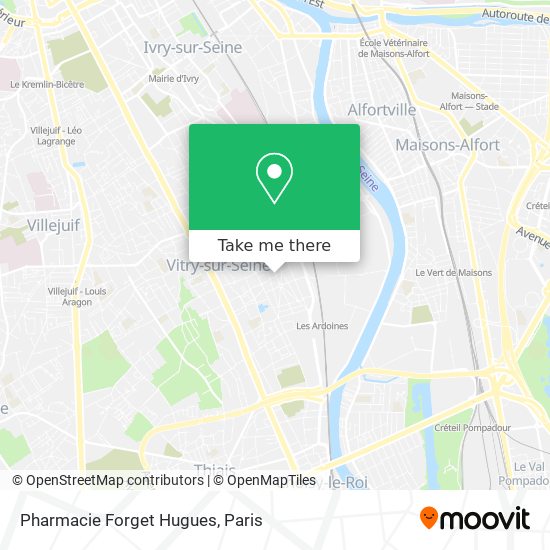 Mapa Pharmacie Forget Hugues