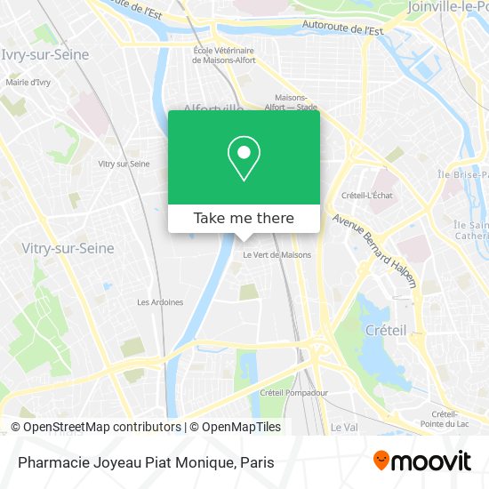 Mapa Pharmacie Joyeau Piat Monique