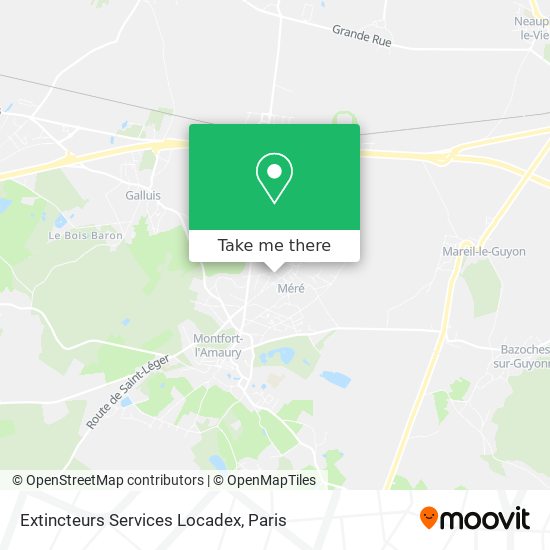 Extincteurs Services Locadex map