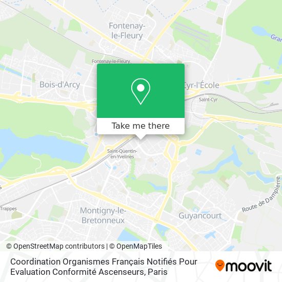 Mapa Coordination Organismes Français Notifiés Pour Evaluation Conformité Ascenseurs