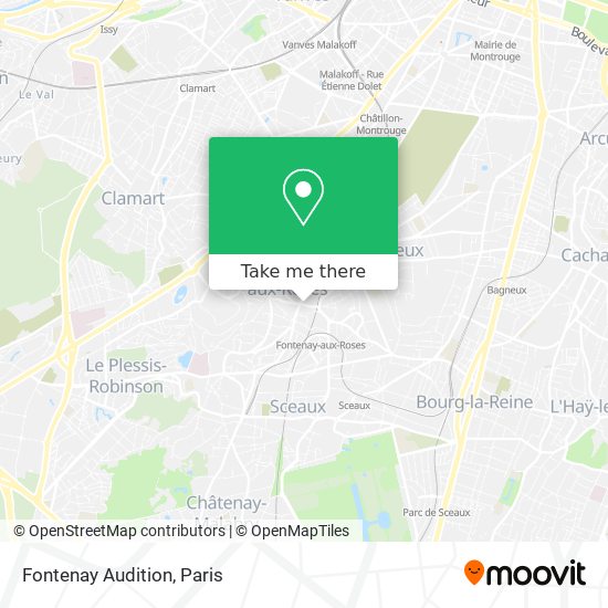 Fontenay Audition map