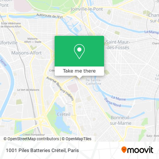 Mapa 1001 Piles Batteries Créteil