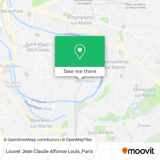 Louvet Jean Claude Alfonse Louis map