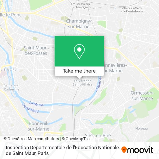 Inspection Départementale de l'Education Nationale de Saint Maur map