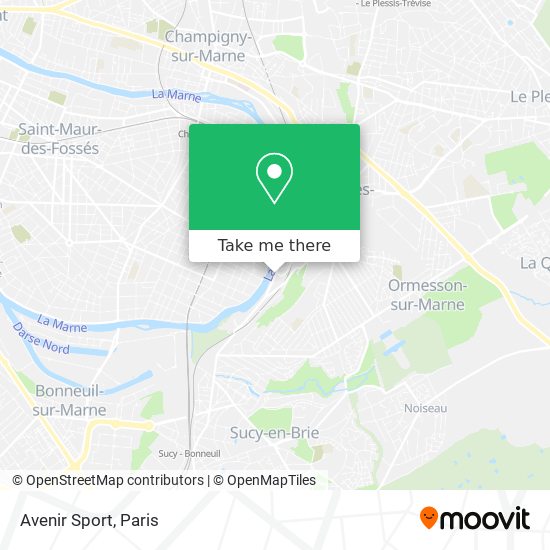 Avenir Sport map