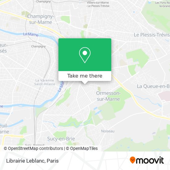 Librairie Leblanc map