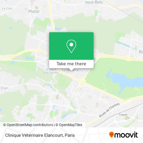 Clinique Vétérinaire Elancourt map