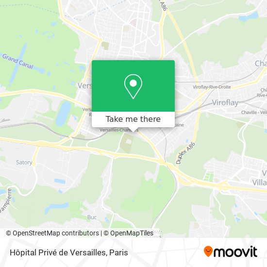 Hôpital Privé de Versailles map