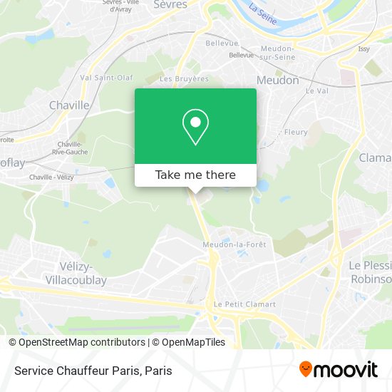 Service Chauffeur Paris map