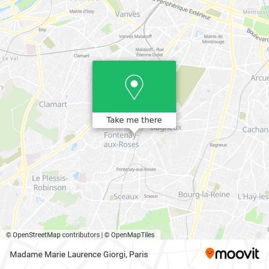 Mapa Madame Marie Laurence Giorgi