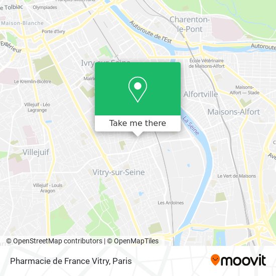 Pharmacie de France Vitry map