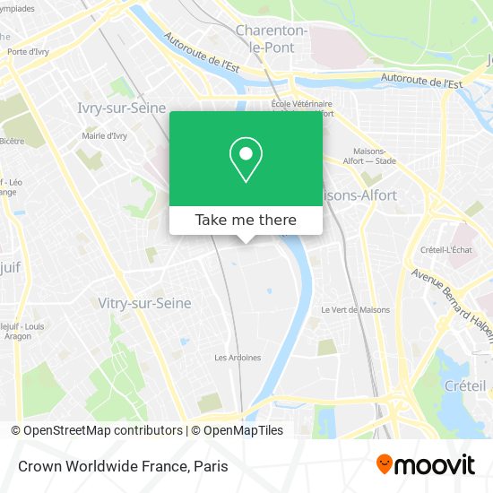 Mapa Crown Worldwide France