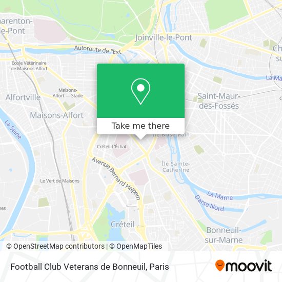 Mapa Football Club Veterans de Bonneuil