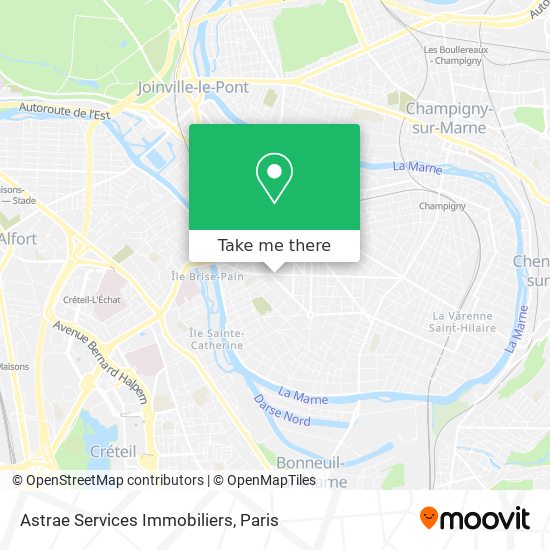 Mapa Astrae Services Immobiliers