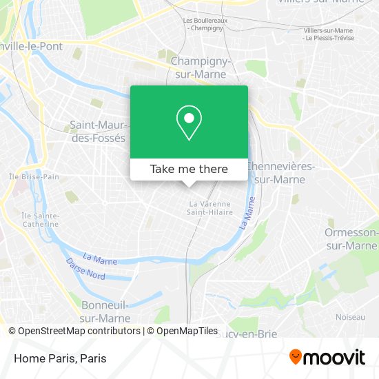 Mapa Home Paris