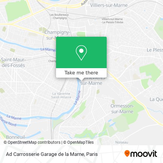 Mapa Ad Carrosserie Garage de la Marne