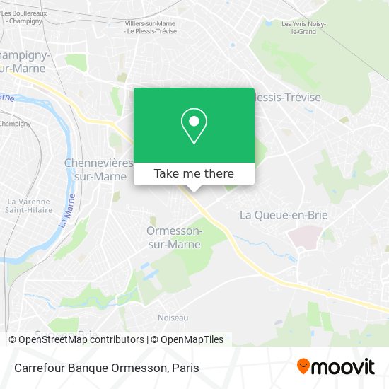 Carrefour Banque Ormesson map