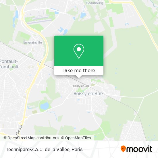 Techniparc-Z.A.C. de la Vallée map