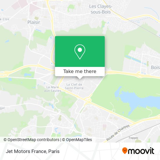 Mapa Jet Motors France
