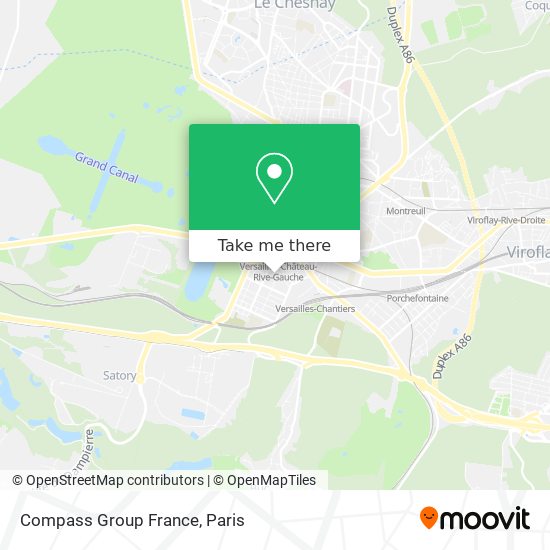 Mapa Compass Group France