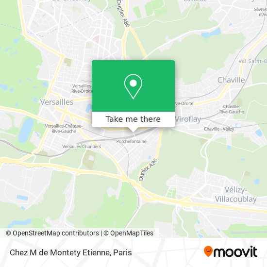 Chez M de Montety Etienne map