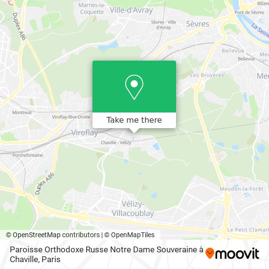 Paroisse Orthodoxe Russe Notre Dame Souveraine à Chaville map