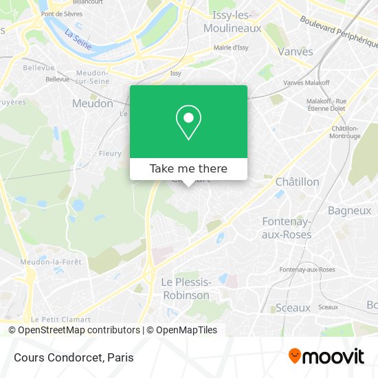 Cours Condorcet map