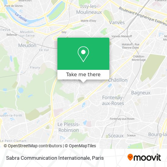 Sabra Communication Internationale map