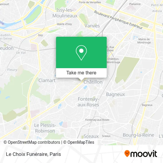 Le Choix Funéraire map