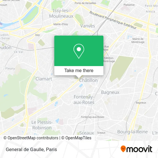 General de Gaulle map