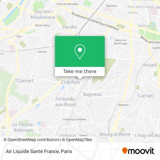 Air Liquide Santé France map