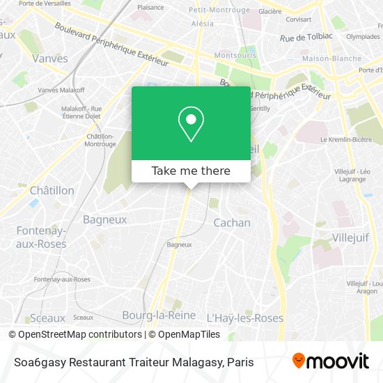 Soa6gasy Restaurant Traiteur Malagasy map