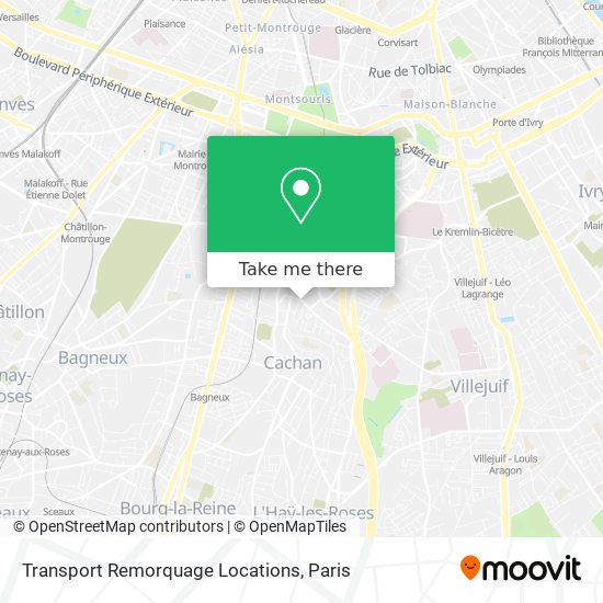 Mapa Transport Remorquage Locations