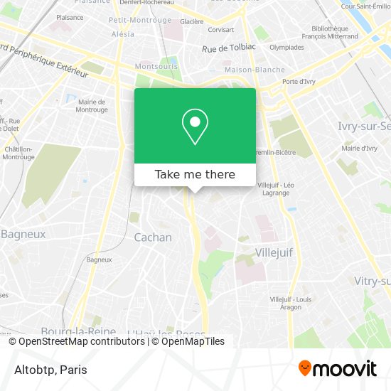 Altobtp map