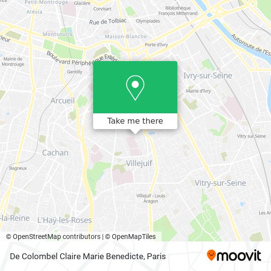 De Colombel Claire Marie Benedicte map