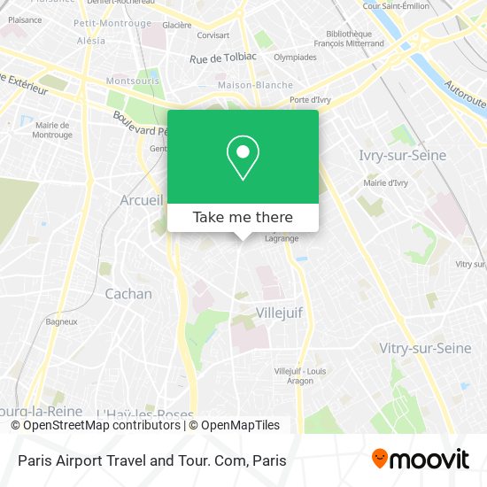 Paris Airport Travel and Tour. Com map