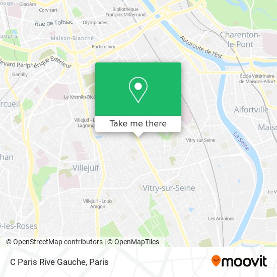 C Paris Rive Gauche map