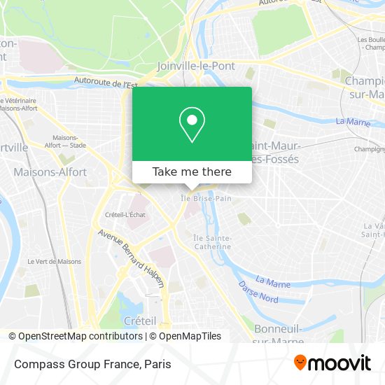 Mapa Compass Group France