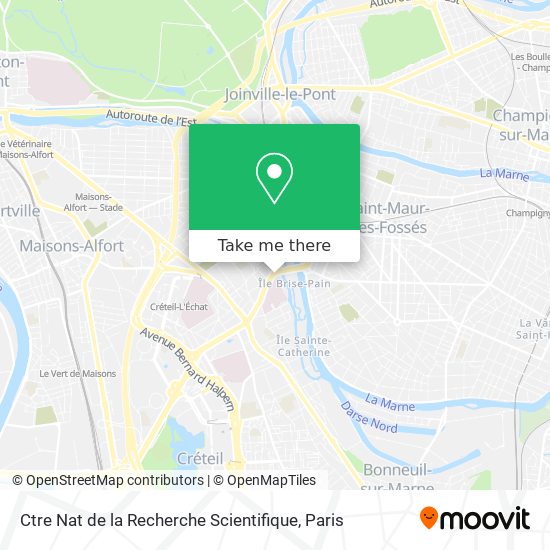 Ctre Nat de la Recherche Scientifique map