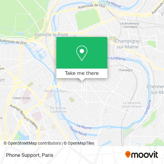 Phone Support map