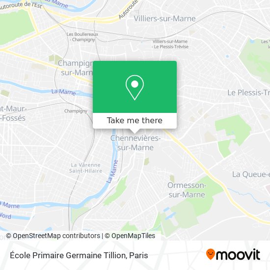 Mapa École Primaire Germaine Tillion