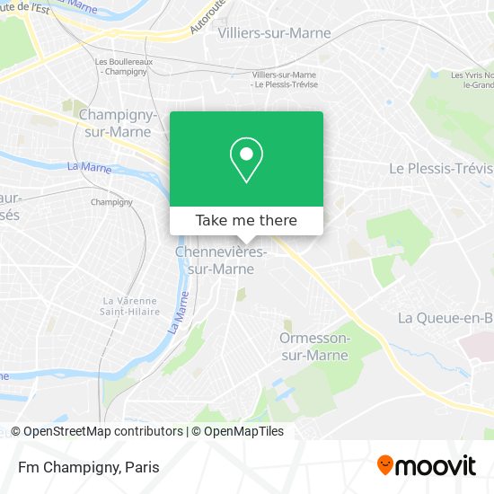 Mapa Fm Champigny