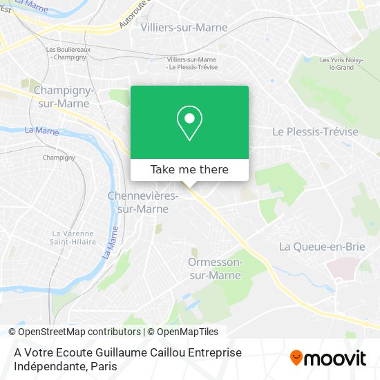 A Votre Ecoute Guillaume Caillou Entreprise Indépendante map