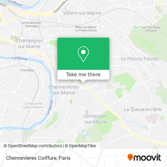 Chennevieres Coiffure map