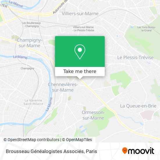 Brousseau Généalogistes Associés map