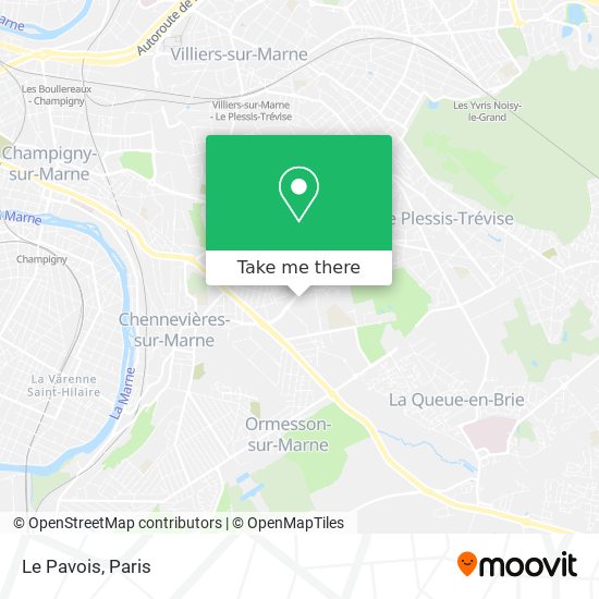 Le Pavois map