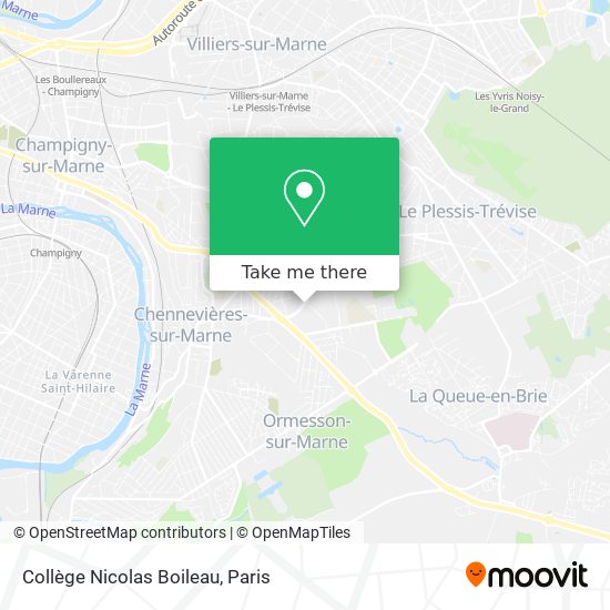 Collège Nicolas Boileau map