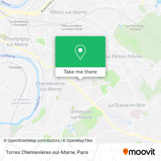 Mapa Torres Chennevières-sur-Marne