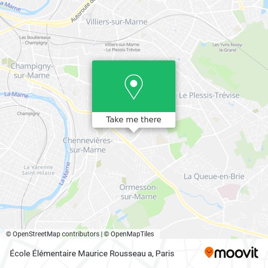 Mapa École Élémentaire Maurice Rousseau a