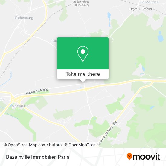 Bazainville Immobilier map